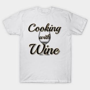 Cooking With Wine Logo T-Shirt